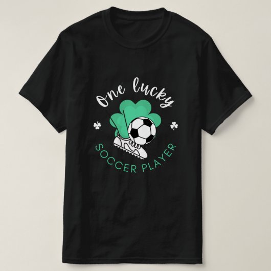 サッカーの幸運おもしろい選手のセユーモアのあるントパトリック Tシャツ (デザイン正面)