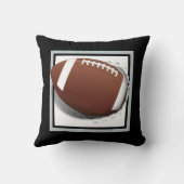 サッカーの引き裂き – チームカラー – シルバーとブラック クッション (裏面)