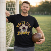 サッカーの引用 サッカーのない人生なんて Tシャツ