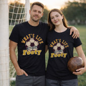 サッカーの引用 サッカーのない人生なんて Tシャツ