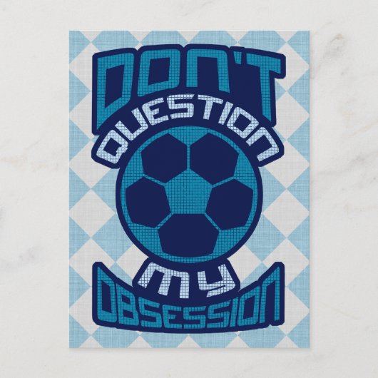 サッカーの強迫観念を疑わない ポストカード (正面)