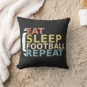 サッカーの恋人食べのスリープサッカーリピート クッション (ブランケット)
