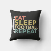 サッカーの恋人食べのスリープサッカーリピート クッション (裏面)