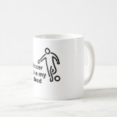 サッカーの愛ファン選手コーヒーマグ コーヒーマグカップ (正面右)