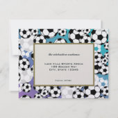 サッカーの招待バー（ユダヤ教の）バル・ミツバー 招待状 (裏面)