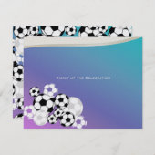 サッカーの招待バー（ユダヤ教の）バル・ミツバー 招待状 (正面/裏面)