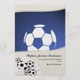 サッカーの招待バー（ユダヤ教の）バル・ミツバー 招待状