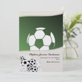 サッカーの招待バー(ユダヤ教の)バル・ミツバー 招待状 (スタンド正面)