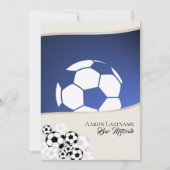 サッカーの招待バー(ユダヤ教の)バル・ミツバー 招待状 (正面)