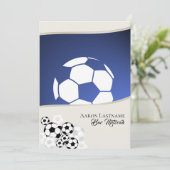 サッカーの招待バー(ユダヤ教の)バル・ミツバー 招待状 (スタンド正面)