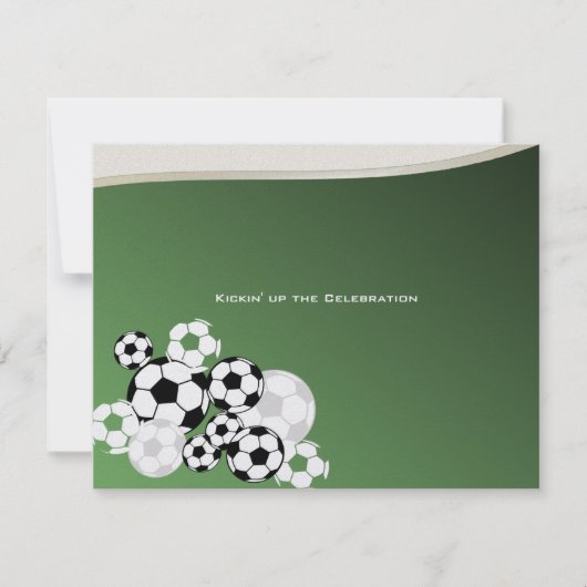 サッカーの招待バー（ユダヤ教の）バル・ミツバー 招待状 (正面)