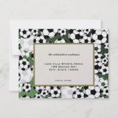 サッカーの招待バー（ユダヤ教の）バル・ミツバー 招待状 (裏面)