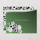 サッカーの招待バー（ユダヤ教の）バル・ミツバー 招待状 (正面/裏面)