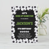 サッカーの招待状を盛り上げよう 招待状 (スタンド正面)