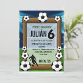 サッカーの招待状 招待状 (スタンド正面)