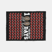 サッカーの日100人に挑戦 フリースブランケット (正面(横))