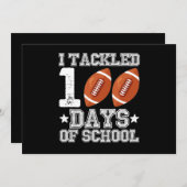 サッカーの日100人に挑戦 招待状 (正面/裏面)