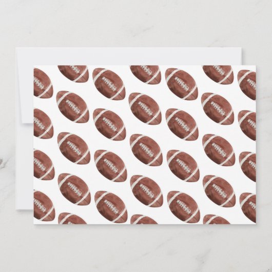 サッカーの最初の誕生日の写真サンキューカード サンキューカード (裏面)