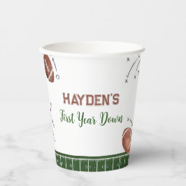 サッカーの最初の誕生日パーティー 紙コップ