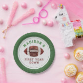 サッカーの最初の1年下りの誕生日パーティー ペーパープレート (パーティー)