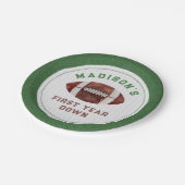 サッカーの最初の1年下りの誕生日パーティー ペーパープレート (アングル)