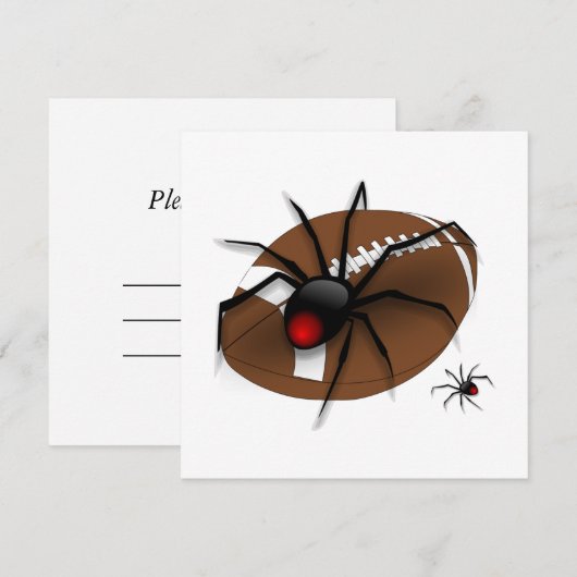 サッカーの未亡人 招待状 (正面/裏面)