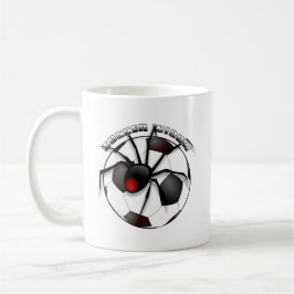 サッカーの未亡人(文字) マグカップ