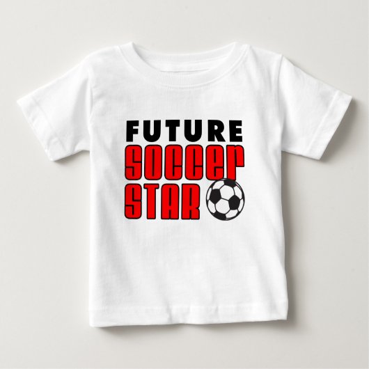 サッカーの未来 ベビーTシャツ (正面)
