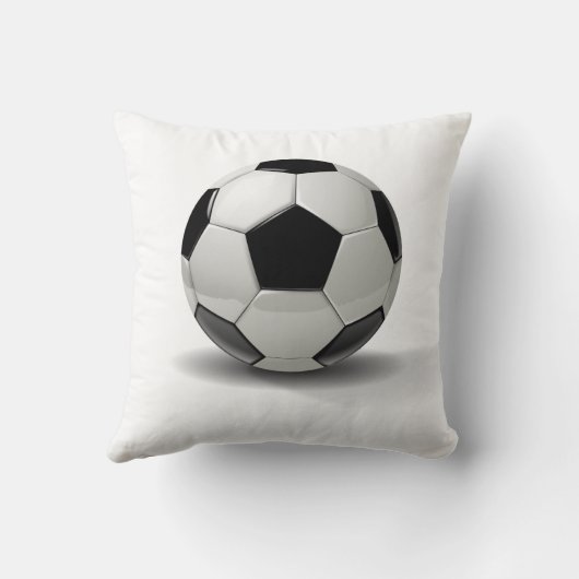 サッカーの枕-それを個人化して下さい! クッション (裏面)