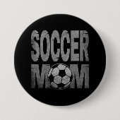 サッカーの母の贈り物 缶バッジ (正面)