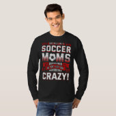 サッカーの母チーム母の日スポーツ Tシャツ (正面フル)