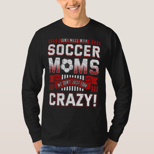 サッカーの母チーム母の日スポーツ Tシャツ (正面)