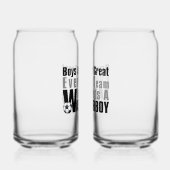 サッカーの水上少年 ガラス缶 (右)