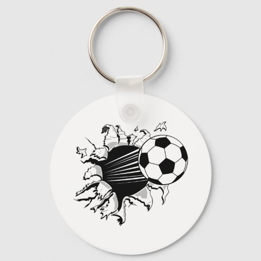 サッカーの涙 キーホルダー (正面)