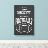 サッカーの準備は？ キャンバスプリント (インサイチュ (ウッドフロア))