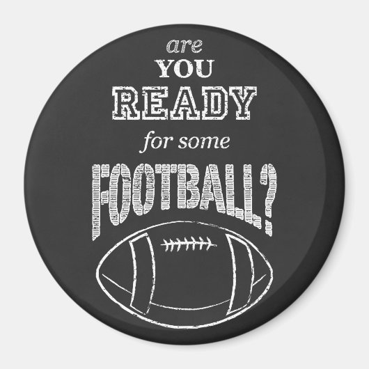 サッカーの準備は？ マグネット (正面)