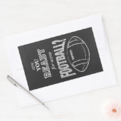 サッカーの準備は？ 長方形シール (封筒)