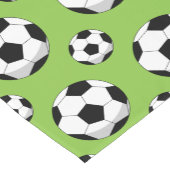 サッカーの漫画のボールパターン ショートテーブルランナー (コーナー)