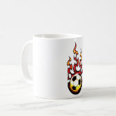 サッカーの火の玉 コーヒーマグカップ (正面左)