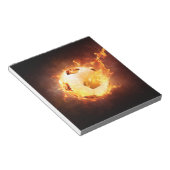 サッカーの火の玉 ノートパッド (アングル)