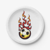 サッカーの火の玉 ペーパープレート (正面)