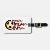 サッカーの火の玉 ラゲッジタグ (正面横)