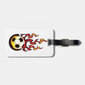 サッカーの火の玉 ラゲッジタグ (裏面横)