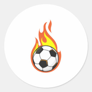 サッカーの火 ラウンドシール