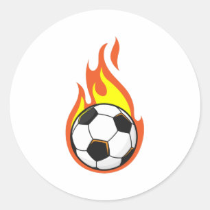 サッカーの火 ラウンドシール