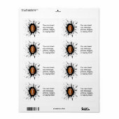 サッカーの爆発 ラベル (フルシート)