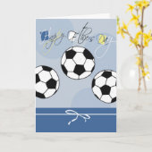 サッカーの父の日カード カード (黄色い花)