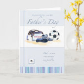 サッカーの父の日カード カード (黄色い花)