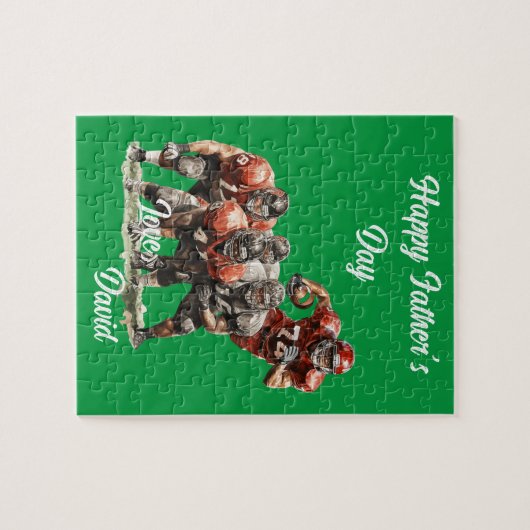 サッカーの父の日 ジグソーパズル (横)