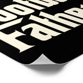 サッカーの父 – 父の日サンデーボールゲーム値リスト ポスター (角)